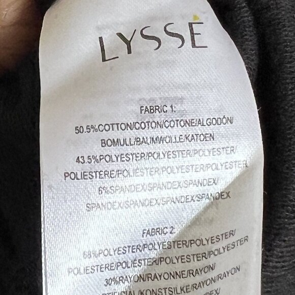 Lysse Devoe Sweatshirt Women’s Size 3X Black Cozy Oversized Quilted Jersey New - Picture 11 of 11